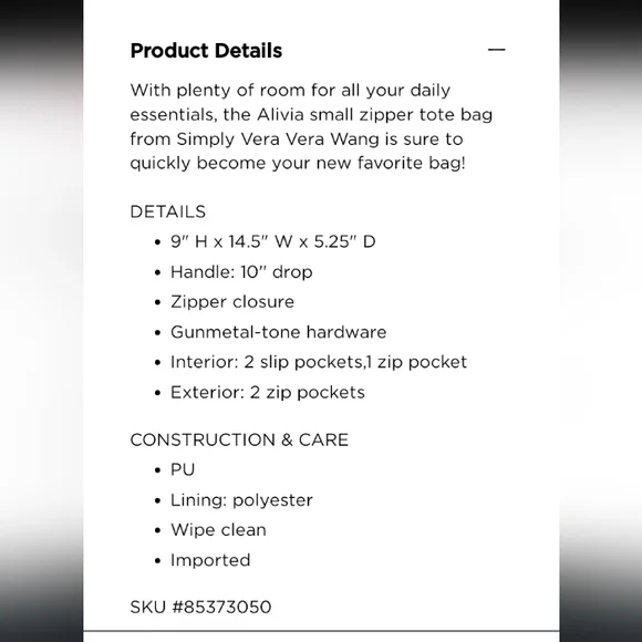 EUC SIMPLY VERA VERA WANG - Picture 15 of 15